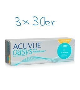 Acuvue Oasys 1-DAY with HydraLuxe for Astigmatis, 90er Pack